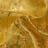 Brokaat Stof Floral Geel - Goud