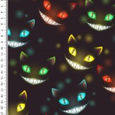 Sweat Stof Brushed Digitaal Cheshire Cats Multicolour