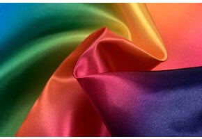 Satijn Stof Regenboog