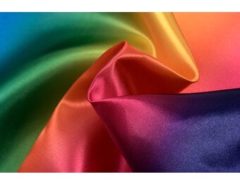 Satijn Stof Regenboog