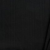 Onregelmatige Rib Jersey Stof Zwart