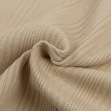 Onregelmatige Rib Jersey Stof Licht Beige