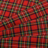 Flanel schotse ruit stof klein rood