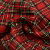Flanel schotse ruit stof klein rood