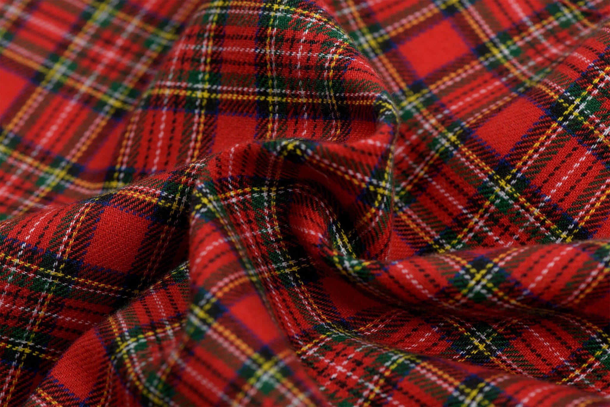 Flanel schotse ruit stof klein rood