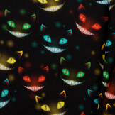 Sweat Stof Brushed Digitaal Cheshire Cats Multicolour