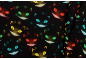 Sweat Stof Brushed Digitaal Cheshire Cats Multicolour