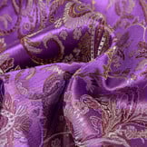 Brokaat Stof Royal Paisley Lila