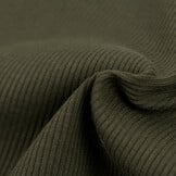 Rib Jersey Stof Legergroen