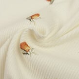 Rib Jersey Stof - Mandarijnen