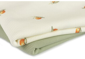 Rib Jersey Stof - Mandarijnen