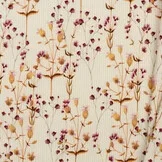 Rib Jersey Stof - Papaverbloem