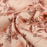 Jersey Katoen Digitale Print - Klei Roze Bloemrijk