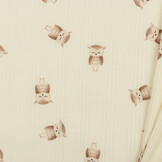 Onregelmatige Rib Jersey Stof - Uilen