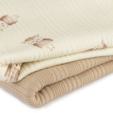 Onregelmatige Rib Jersey Stof - Uilen