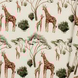 Rib Jersey Stof - Giraffen