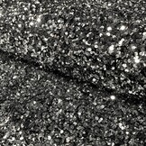 Pailletten stof zilver