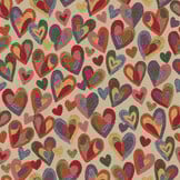 Gobelin stof Hart Kleurrijke Kunst