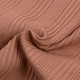 Onregelmatige Rib Jersey Stof Klei Roze