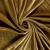 Ice Velvet Stretch Stof - Brons Goud