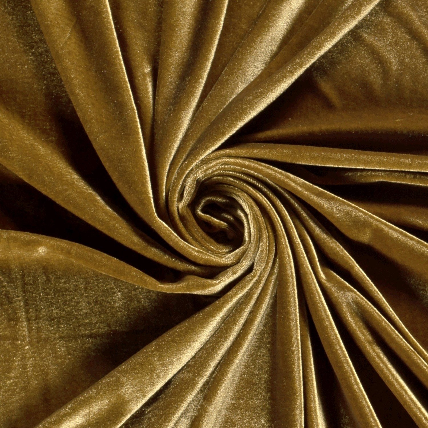 Ice Velvet Stretch Stof - Brons Goud