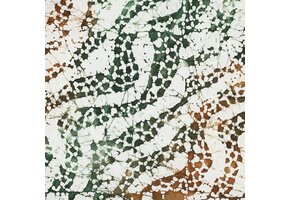 Unique Crafted Batik Katoen Stof - Ecru