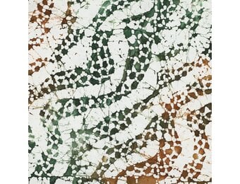 Unique Crafted Batik Katoen Stof - Ecru