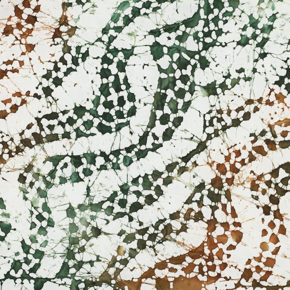 Unique Crafted Batik Katoen Stof - Ecru