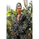 Unique Crafted Batik Katoen Stof - Zwart