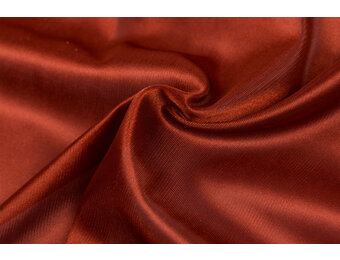 Charmeuse Stretch Voering Stof Brique