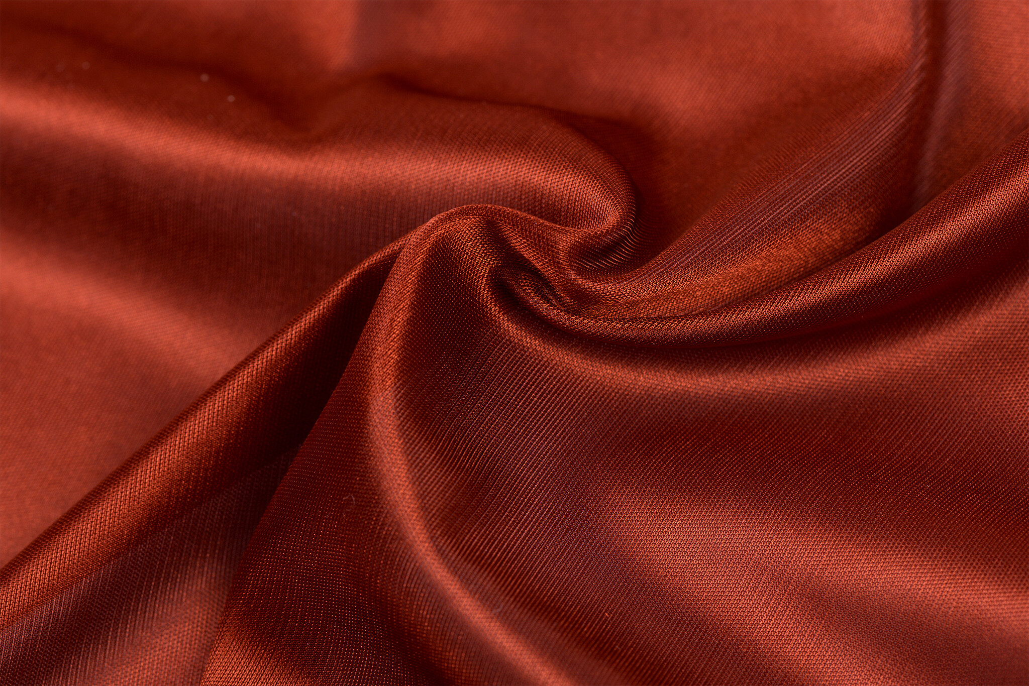 Charmeuse Stretch Voering Stof Brique