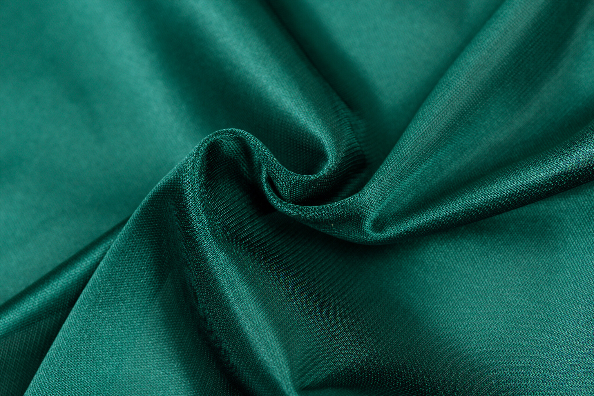 Charmeuse Stretch Voering Stof Smaragdgroen