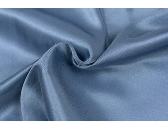 Charmeuse Stretch Voering Stof Jeans Blauw