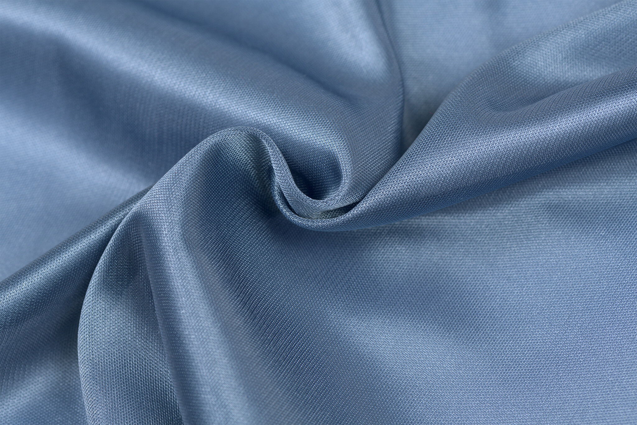 Charmeuse Stretch Voering Stof Jeans Blauw