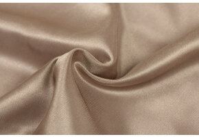 Charmeuse Stretch Voering Stof Taupe
