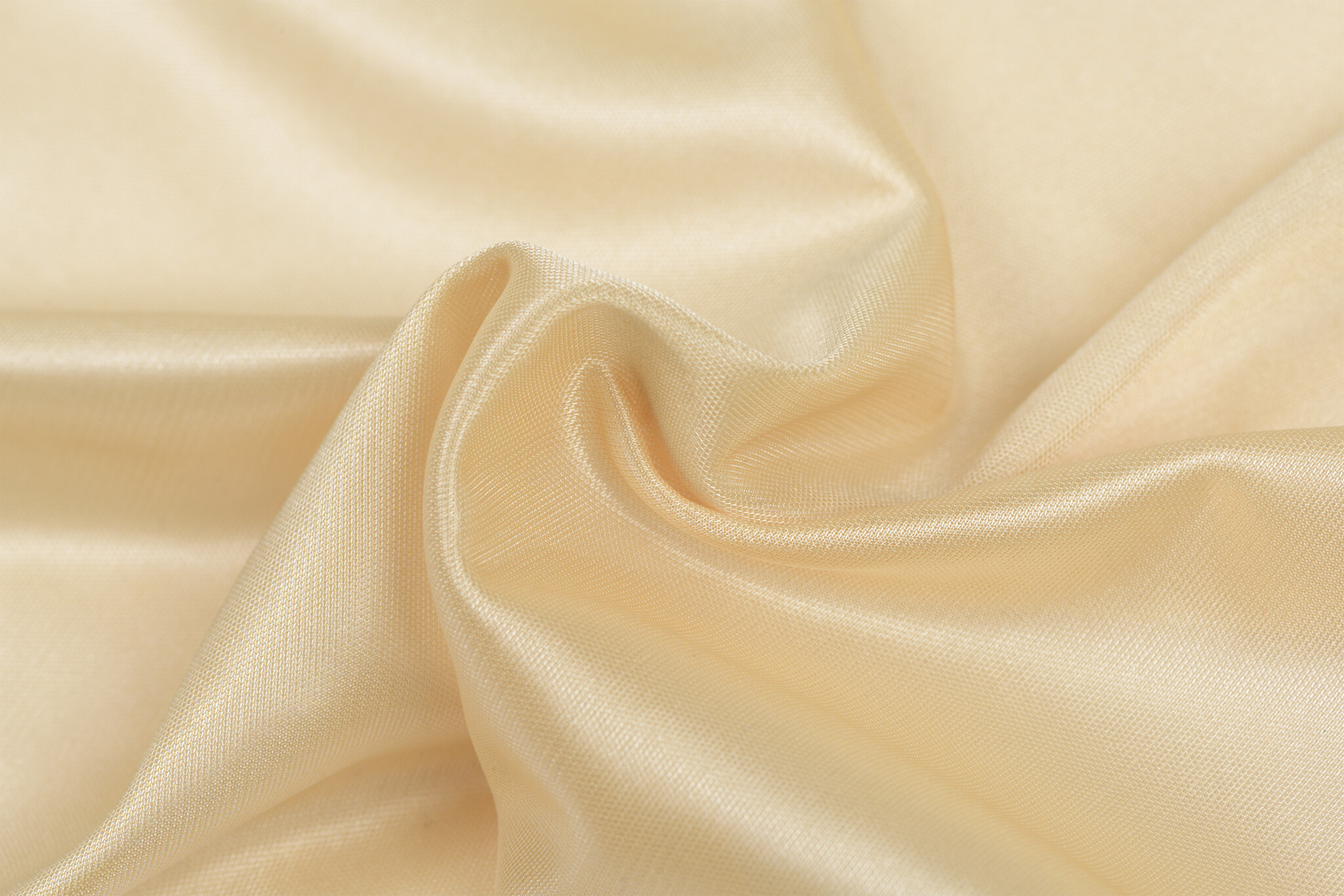 Charmeuse Stretch Voeringstof Champagne – Luxe, Soepel & Glanzend