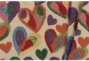 Gobelin stof Hart Kleurrijke Kunst