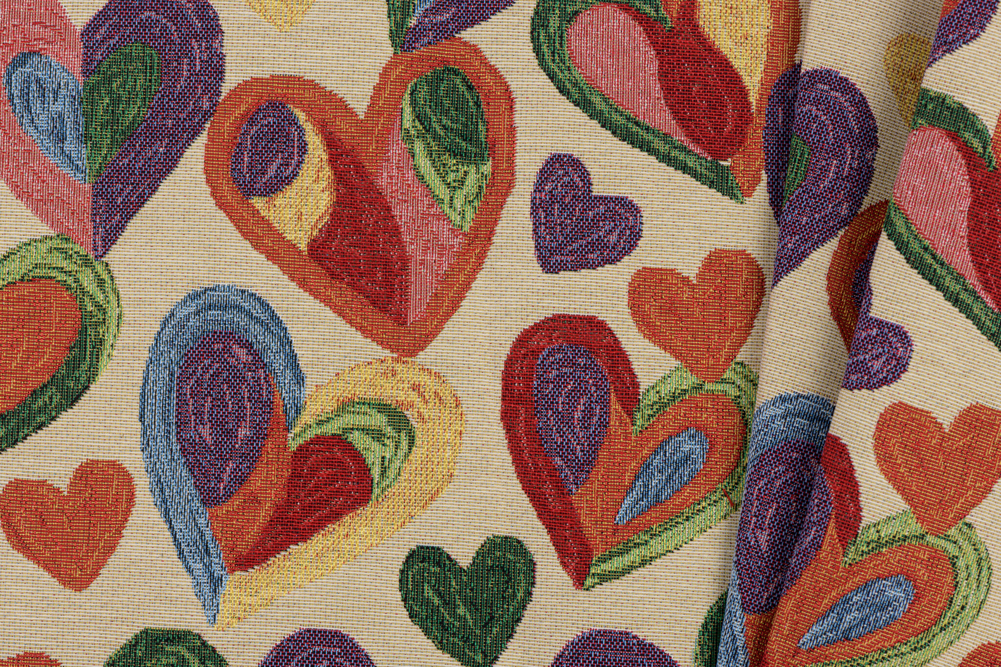 Gobelin stof Hart Kleurrijke Kunst