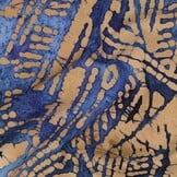 Unique Crafted Batik Katoen Stof - Navy
