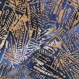 Unique Crafted Batik Katoen Stof - Navy