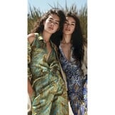 Unique Crafted Batik Katoen Stof - Navy