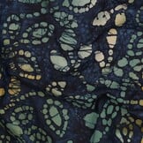 Unique Crafted Batik Katoen Stof - Navy