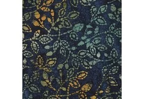 Unique Crafted Batik Katoen Stof - Navy