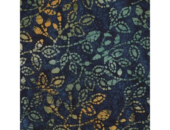 Unique Crafted Batik Katoen Stof - Navy