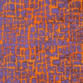 Unique Crafted Batik Katoen Stof - Oranje