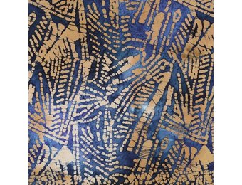 Unique Crafted Batik Katoen Stof - Navy