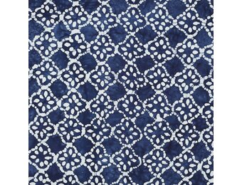 Unique Crafted Batik Katoen Stof - Indigo