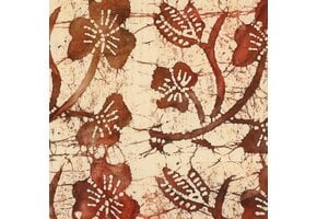 Unique Crafted Batik Viscose Stof - Bruin