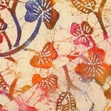 Unique Crafted Batik Viscose Stof - Violet