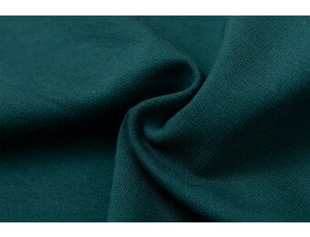 Organic Soft Sweat Stof - Emerald Groen